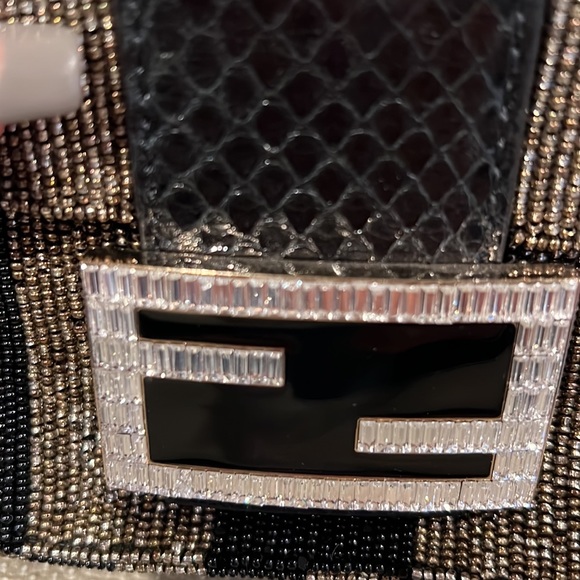 RARE FENDI Beaded Baguette w/ Crystal Closure NWOT - Picture 11 of 13